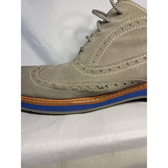Cole Haan-Lunargrand Wing Tip Shoes-Suede-Men's size 11-1 flaw - Picture 6 of 8